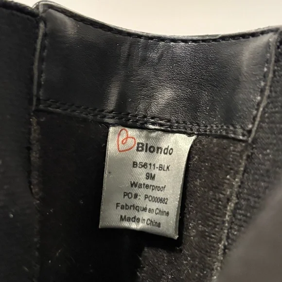 Blondo Black Leather Ankle Booties - Picture 6 of 9